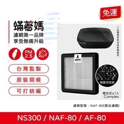 蟎著媽  濾網 BOSCH NS300 NAF-80 AF-80 博世 移動式車用空氣清淨機1