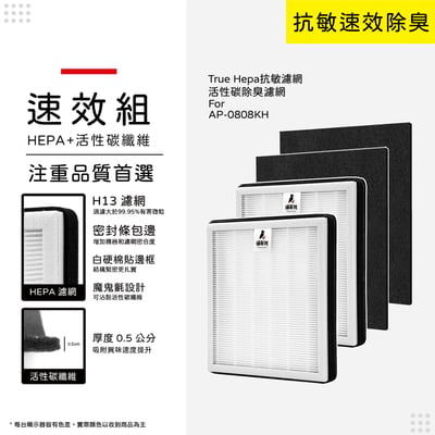 【蟎著媽】 濾網 適用  適用 格威 COWAY True HEPA抗敏濾網 AP-0808KH AP0808 AP0808KH9