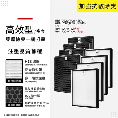 【蟎著媽】 濾網 適用Honeywell 空氣清淨機 HPA-720WTW HPA720WTW 大台機型12