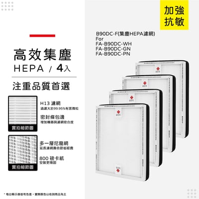 【蟎著媽】 濾網 適用 3M B90DC-ORF FA-B90DC B90DC B90 寶寶機 空氣清淨機16