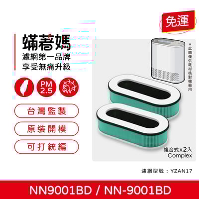 蟎著媽 濾網 適用 Teco 東元 NN9001BD NN-9001BD YZAN17 空氣清淨機2