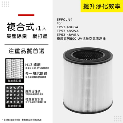 蟎著媽  濾網 適 Electrolux 伊萊克斯 極適家居500 EP53-48UGA UV抗敏空氣清淨機8