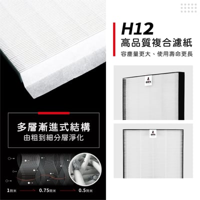 【蟎著媽】 濾網 適用 SHARP夏普 FZ-E75HF FZ-E75DF KI-EX75-W KI-FX75 KI-GX754