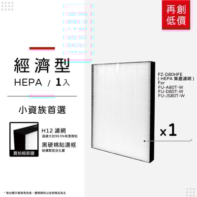 蟎著媽  濾網   適用 夏普 SHARP FU-A80T-W FU-JS80T-W FZ-A80SFE10