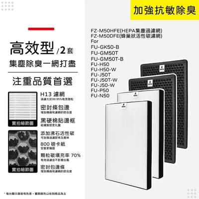 蟎著媽  濾網   適用 SHARP 夏普 SHARP FU-J50T-W FZ-M50HFE FZ-M50DFE 空氣清淨機11