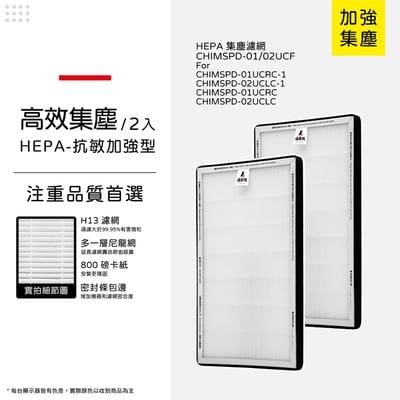 【蟎著媽】 濾網 適用 3M 超濾淨 空氣清淨機 02UCF CHIMSPD-01UCRC-114