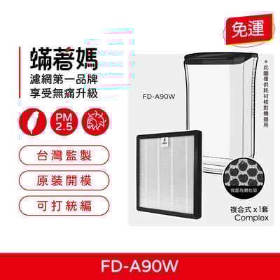 【蟎著媽】HAF 濾網 適用 3M 空氣清淨 除濕機 FD-A90W FDA90W FDA90RF2