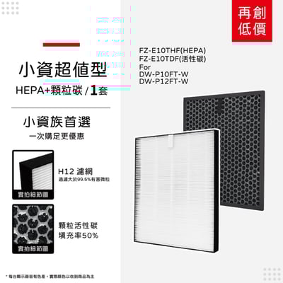 適用 Sharp 夏普 DW-P10FT-W DW-P12FT-W FZ-E10THF FZ-E10TDF 空氣清淨除濕機 濾網12