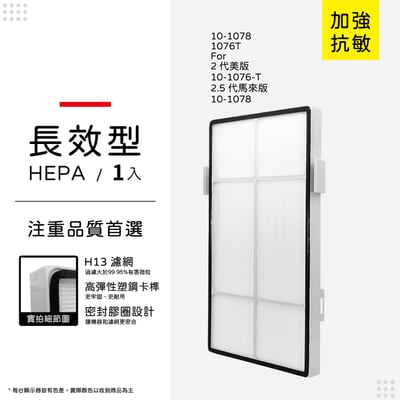 【蟎著媽】 濾網 高效型 (適用 安麗 Amway 第二代 通用版 10-1076T 10-1078 空氣清淨機)11