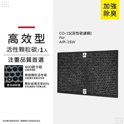 適用 佳醫超淨 AIR-15W AIR15W SF-15 HEPA-15 CO-15 HEPA 活性碳 濾網10