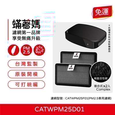 【蟎著媽】 濾網 Honeywell 車用空氣清淨機 CATWPM25D01 CATWPM25F012