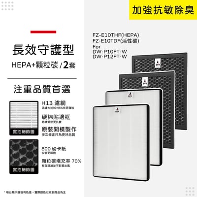 適用 Sharp 夏普 DW-P10FT-W DW-P12FT-W FZ-E10THF FZ-E10TDF 空氣清淨除濕機 濾網11