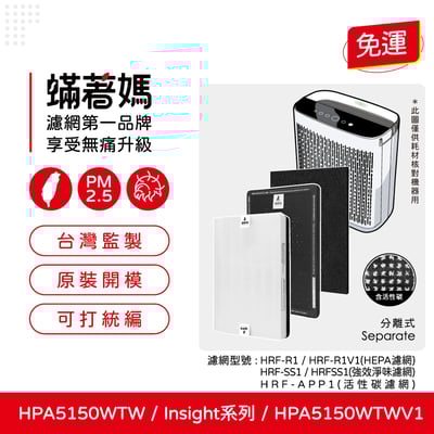 蟎著媽 濾網 適用 Honeywell HPA5150WTW HPA5150WTWV1 Insign系列 空氣清淨機1
