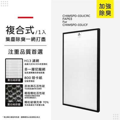 【蟎著媽】濾網 適用 3M 超濾淨 FAP03 CHIMSPD-03UCRC 空氣清淨機 16坪大坪數 CHIMSPD-03UCF12