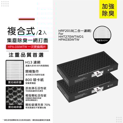 【蟎著媽】濾網 適用 Honeywell HPA030WTW HHT270WTWD1 HRF-201B 空氣清淨機11