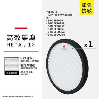 【蟎著媽】  濾網 濾網 適用 韓國 小漢堡 Health Banco 空氣清淨機 HB-R1BF202510