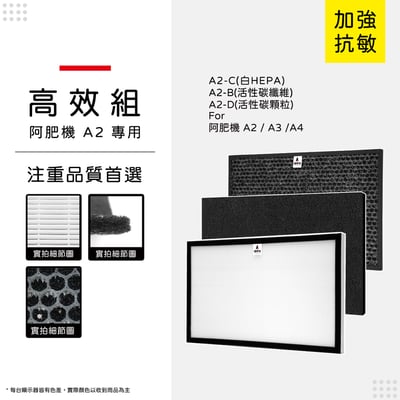 【蟎著媽】濾網  適用  Opure 臻淨 A2 A3 A4 空氣清淨機 集塵HEPA除臭顆粒碳 濾網16