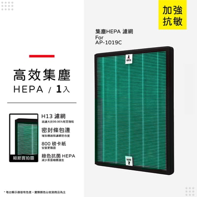 【蟎著媽】濾網 適用 Coway 格威 AP-1019c 白色 粉色 綠色 積木機 玩美雙禦 空氣清淨機8