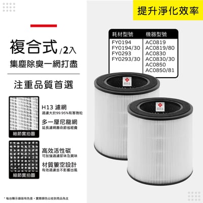 蟎著媽  濾網 適 PHILIPS飛利浦 AC0819 AC0819/80 AC0850 AC0850/81 空氣清淨機濾網10