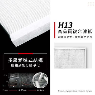 蟎著媽 濾網 適用  TECO 東元 空氣清淨機 NN2402BD  NN2412RMK DC直流高效清淨機4