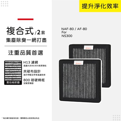 蟎著媽  濾網 BOSCH NS300 NAF-80 AF-80 博世 移動式車用空氣清淨機12