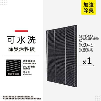 蟎著媽  濾網   適用 夏普 SHARP KC-A50T-W KC-A50T-B FZ-A50DFE FZ-A50HFE9