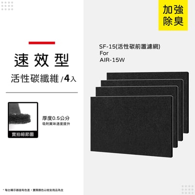 適用 佳醫超淨 AIR-15W AIR15W SF-15 HEPA-15 CO-15 HEPA 活性碳 濾網11