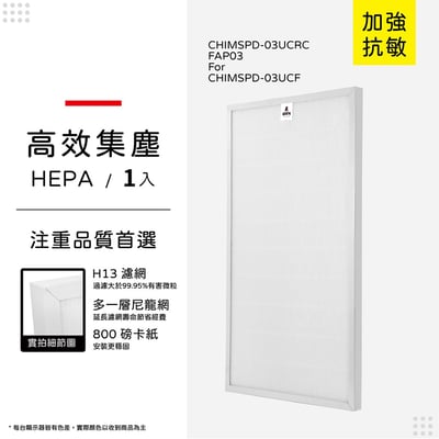 【蟎著媽】濾網 適用 3M 超濾淨 FAP03 CHIMSPD-03UCRC 空氣清淨機 16坪大坪數 CHIMSPD-03UCF14