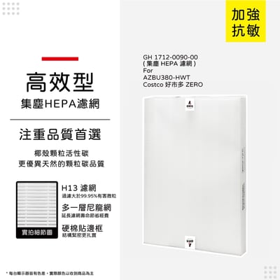【蟎著媽】  蟎著媽 濾網 適用 Winix Zero AZBU380-HWT Costco 好市多 空氣清凈機12