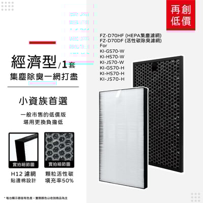 【蟎著媽】 濾網 適 夏普 SHARP KI-GS70 KI-HS70 KI-JS70 FZ-D70HF FZ-F70DF11