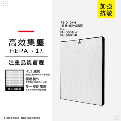 【蟎著媽】 濾網 適用 夏普 SHARP 空氣清淨機  FZ-D40XH FZ-D40XD FU-D50T-W FU-D50T-R10