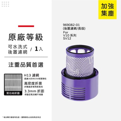 【蟎著媽】濾網 適用  Dyson 戴森 吸塵器 V10 SV12 後置濾網 台美版本 長版7