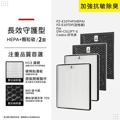 適用 Sharp 夏普  DW-CS12FT-S 12公升自動除菌離子空氣清淨除濕機 好市多12