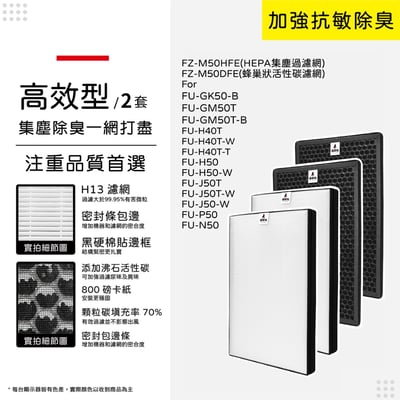 【蟎著媽】 濾網 適 夏普 SHARP FU-H50T-W FU-G50T-W FZ-M50HFE FZ-M50DFE 空氣清淨機11
