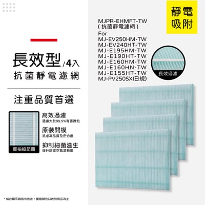 適用 三菱除濕機 MJ-EV250HM-TW MJ-E195HM-TW MJ-E160HM-TW 抗菌靜電濾網11