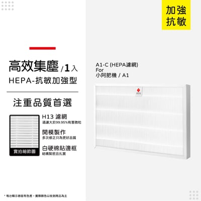 蟎著媽 濾網 高效能HEPA+活性碳套裝組 適用 Opure 臻淨 A1 小阿肥機 空氣清淨機11