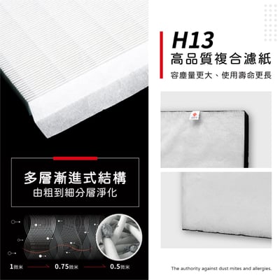 蟎著媽 濾網 適用 HITACHI 日立 UDP-K80  UDP-K90  UDP-K100  UDP-K110 空氣清淨機2