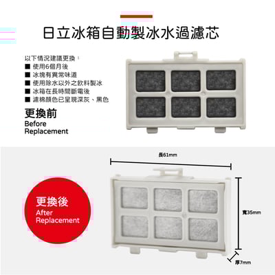 蟎著媽 濾網 適用 所有 日立 HITACHI 自動製冰盒濾芯  製冰 加水箱4