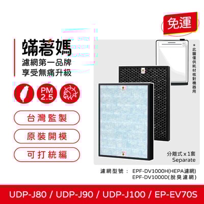蟎著媽 濾網 適用 HITACHI 日立 UDP-J80 / UDP-J90 / UDP-J100 / EP-EV70S1