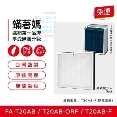 【蟎著媽】濾網適用 3M T20AB FA-T20AB T20AB-ORF 極淨型 除臭加強型 空氣清淨機2