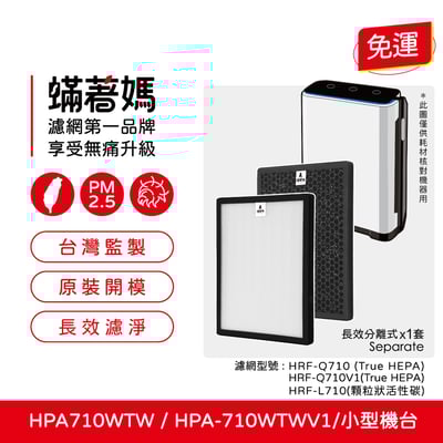 【蟎著媽】  濾網 適用 Honeywell 空氣清淨機  HPA710 HPA-710WTW HPA-710WTW1