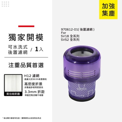 適用Dyson 戴森 吸塵器 SV18 SV52 Digital Slim Fluffy  HEPA集塵濾網9