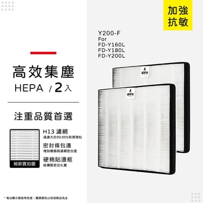 蟎著媽 濾網 適用 3M 空氣清淨機 FD-Y160L FD-Y180L FD-Y200L Y200-F12