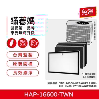 【蟎著媽】 濾網   適用 Honeywell 空氣清淨機 HAP-16600-TWN 尚朋堂 SA-2285E1