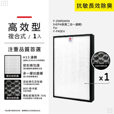 【蟎著媽】濾網 適用 Panasonic 國際牌 F-P40EH  空氣清淨機 F-ZMRS40W8