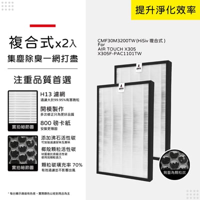 【蟎著媽】濾網  適用   Honeywell Air Touch X305 X305F-PAC1101TW 空氣清淨機11