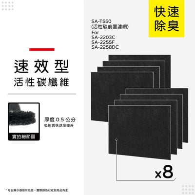 【蟎著媽】濾網 適用 尚朋堂 SA-2203C SA-2255F SA-2258DC 空氣清淨機13