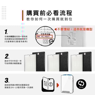 蟎著媽  濾網   適用 夏普 SHARP KC-A60T-W FZ-A60DFE FZ-A60HFE2