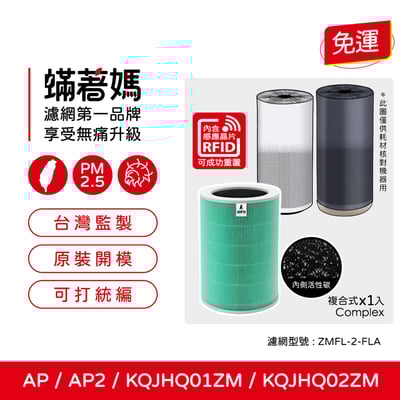 【蟎著媽】適用 Smartmi 智米 AP AP2 空氣清淨機 smi02 smi03 內含晶片RFID  ZMFL-2-FLA1