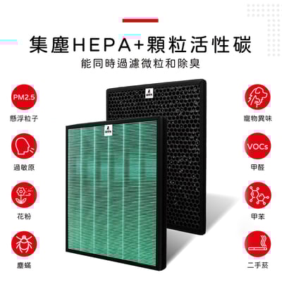 【蟎著媽】濾網 適用 Coway 格威 綠淨力 噴射循環 空氣清淨機 AP-1516D4